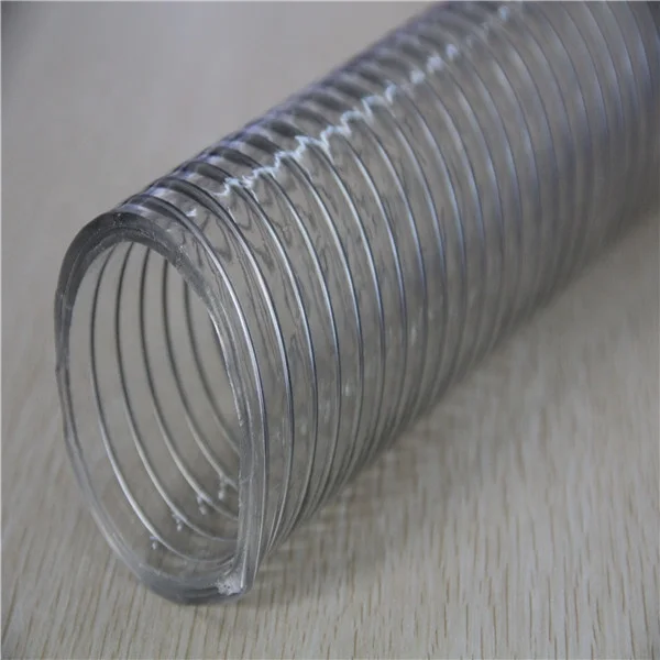 Food Grade Transparent Steel Wire Reinforced Spiral Pvc Hose Pipe 8Inch 10Inch Flexible Water Pvc Suction Hose 50Mm