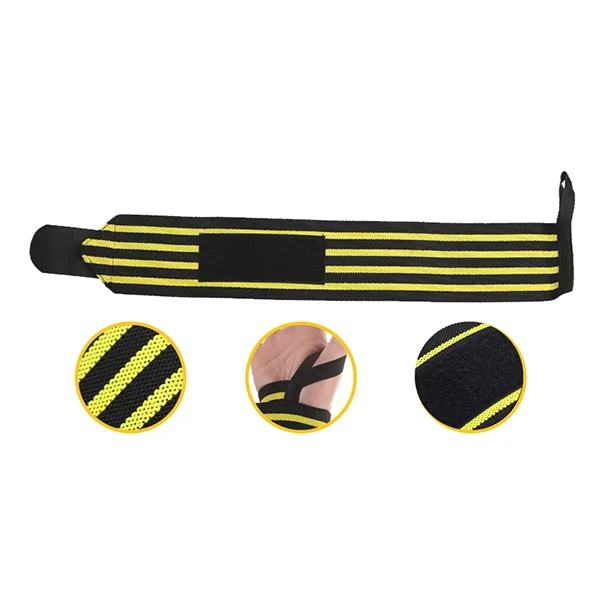 Durable Gym lifting wrist wraps logo