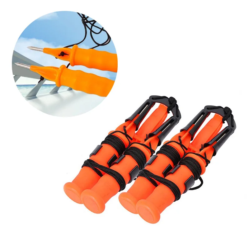 Portable Ice  awl spike Tackle Set Includes Whistle Lanyard and Pik-of-Life Icebreaker Claw Rescue Gear Spearing Equipment