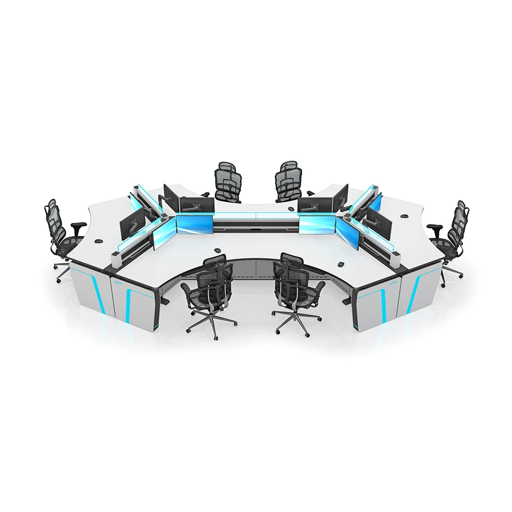 Smart Design Emergency Security Control Room Equipment Special Office Furniture Cctv Control Dispatching Station Consoles