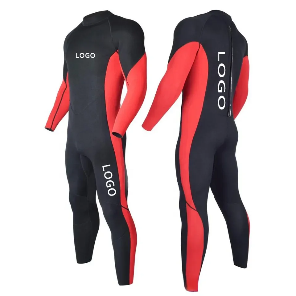 customized 3mm 5mm 7mm man neoprene fabric full long sleeve diving suit wet suit wetsuit