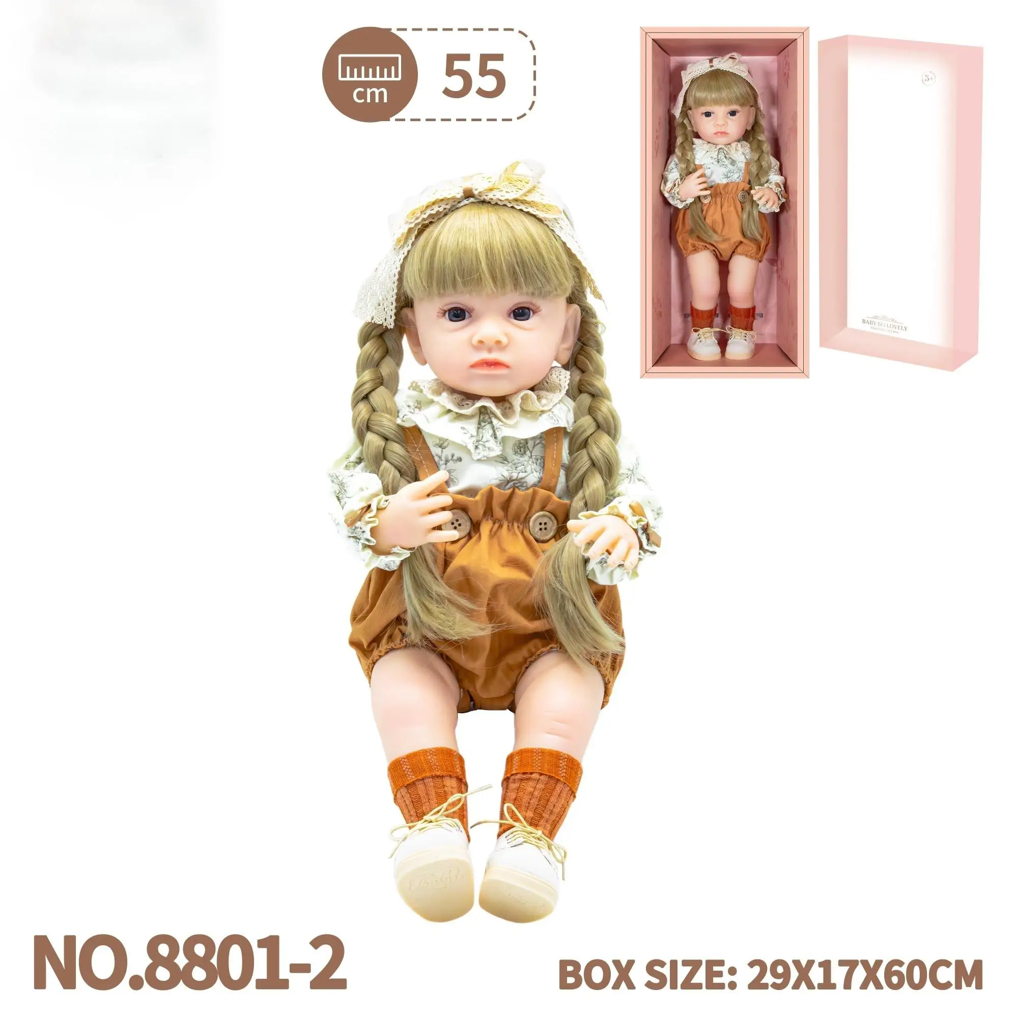 Realistic Hot Selling Baby Girl Reborn Baby Doll  Cheap Vinyl Reborn Doll Similar To Human Doll