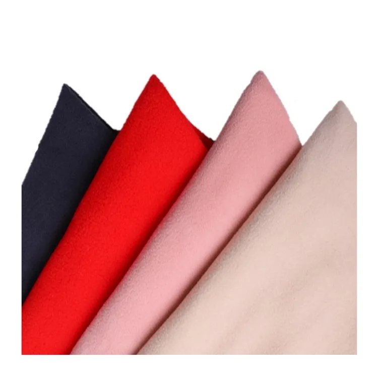 Pure polyester single faced polar fleece fabric microfiber weft knitted lining
