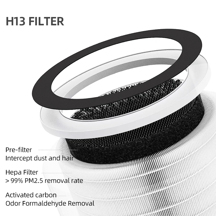 2023 FUSLON New arrival Portable Fresh Air Cleaner Air Purifiers For Household Healthcare