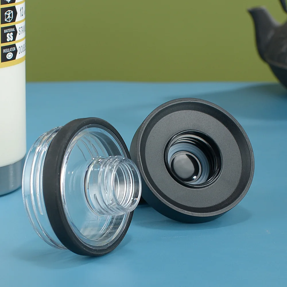 36oz Customized logo 2 Lids straw 800ml drinking powder coated stainless steel thermos vacuum water bottles flask for hot water