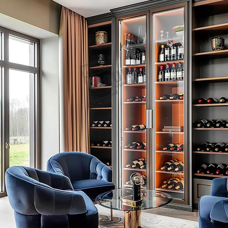 304 stainless steel frequency conversion dual system High-end, frequency conversion double system wine cabinet, cigar humidor ,