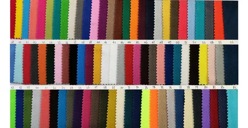 150-280 GSM  Double Souring 75D Shirt Hoodie Fabric Double Side Brushed Comfortable One Side Anti Pilling Micro Fleece Polar Fle