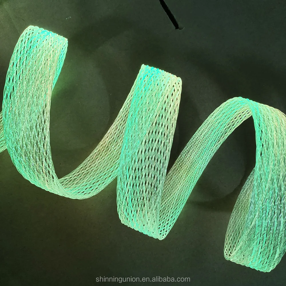 Fiber Optic Mesh 1.0mm x 33 pieces - LED Plastic Optical Fibre Netting Fabric Light Up Ceiling Tree Craft Home Office Decoration