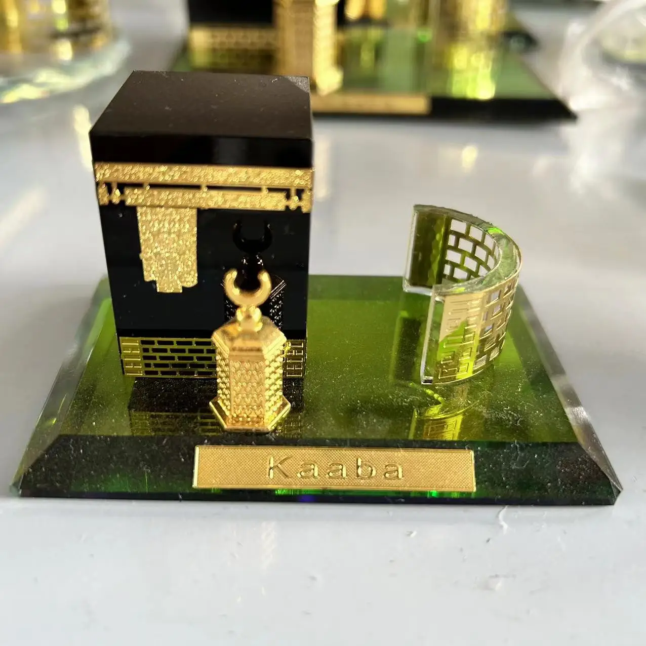 factory direct islamic gift ware Kaaba crystal glass ornament Saudi Arabia Kaaba for islamic souvenir for Makkah