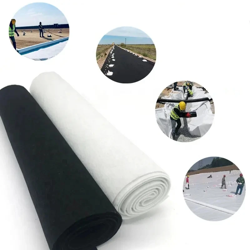 High quality PET PP nonwoven polypropylene geotextile filter fabric construction geotextile for filtration seperation