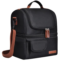 Lokass A Custom-made Latest Design Colorful Lunch Bag Factory Price Nylon 600d Waterproof One-shoulder Portable Cooler Lunch Bag