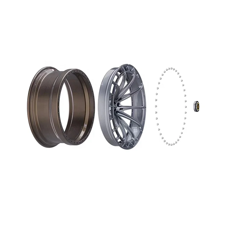 Jiangzao 2 Piece Dual Construction duoblock deep dish alloy wheels emira for  911 996  997 991  992  Carrea 4S GT2 GT3 RS