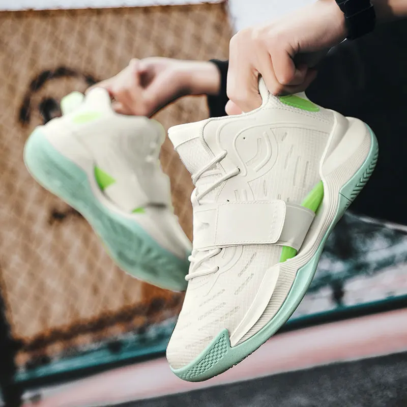 Manufacturer Custom Logo Basketball Shoes Fashion Leisure Sports Men Jogging Sneakers