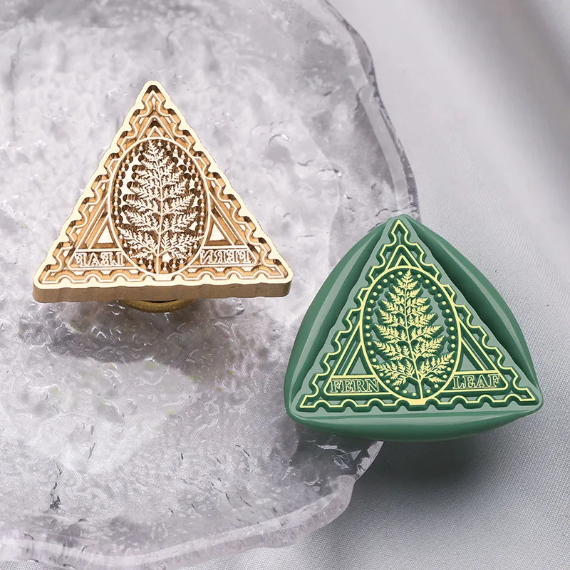 Hot Sells Irregular Triangle Series Retro Decorations Crown Stamp Deep Sea Shells Wax Seal Stamp Head