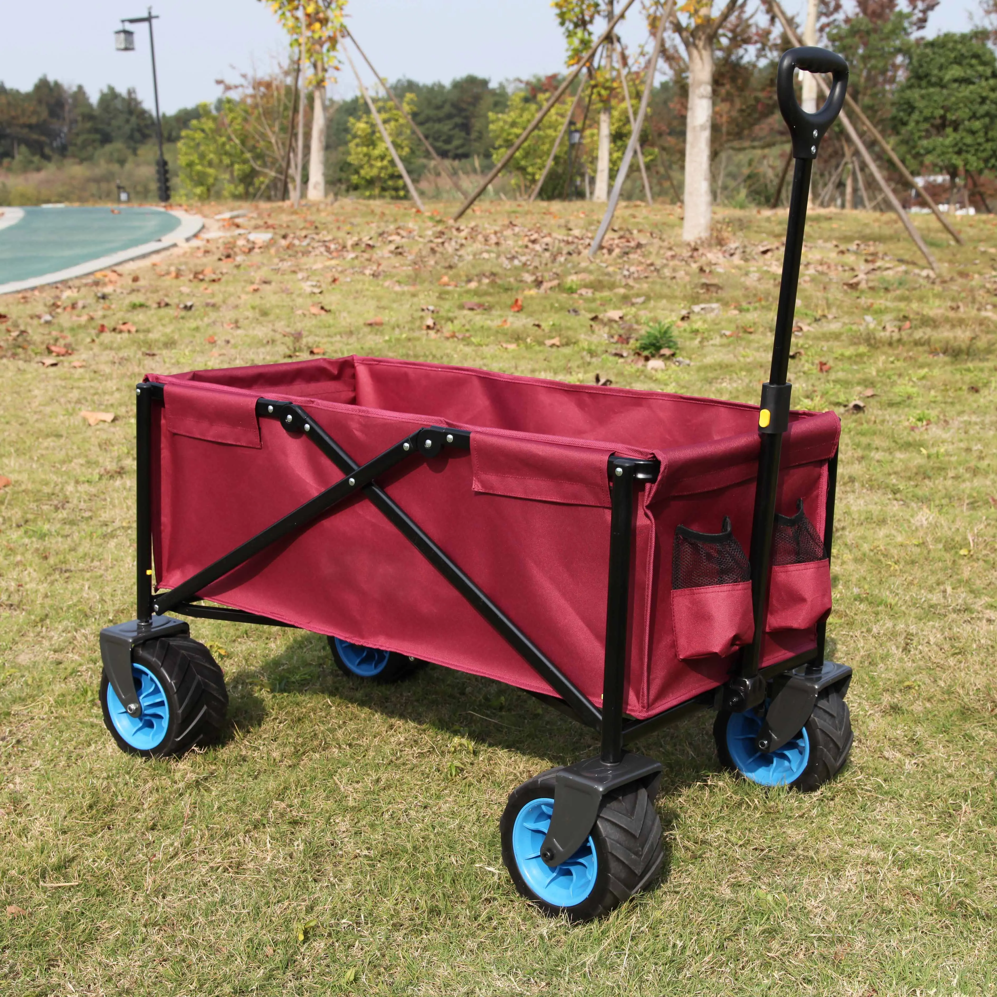  Amazon высокое качество gardon wagon по индивидуальному заказу цветной складной детский пикап