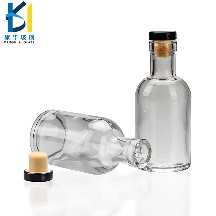 Vodka Mini Glass Wine Bottle With Cork