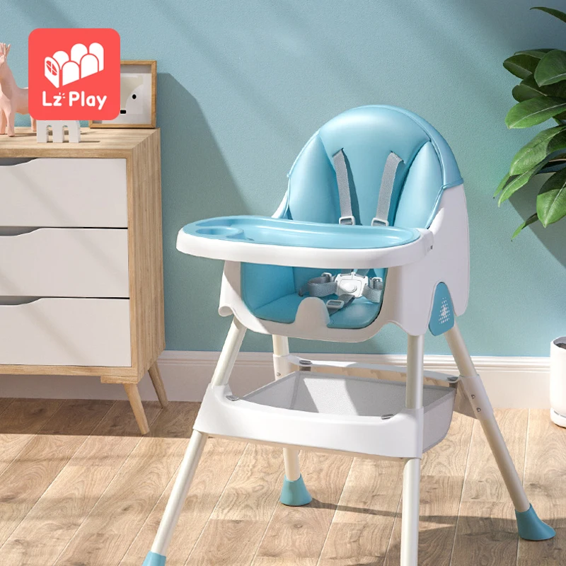 Promotional top quality pp material eating adjustable booster seat plastic 3 in 1 kids baby feeding dining feeding chair