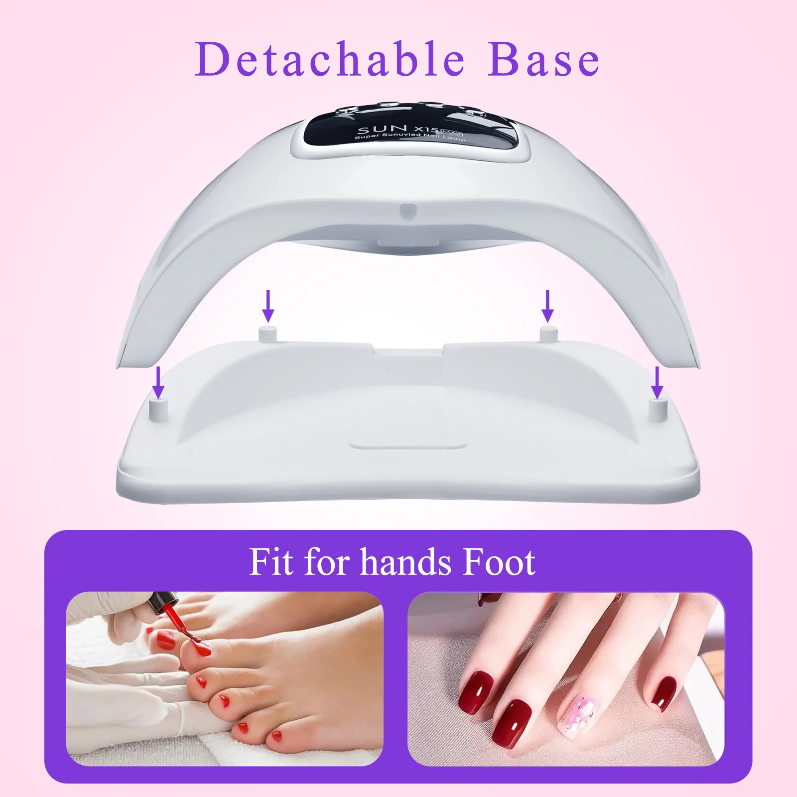 Professional Blue Purple/Red Light Uv Gel Led Nail Lamp 280 Watt Nail Dryer Uv Led Lamp Sun x5 Plus For Nail