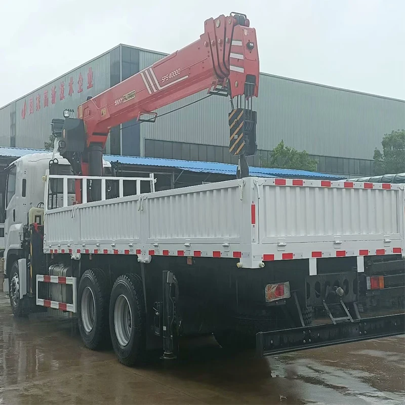 Japan GIGA 6x4 8T PALFINGER Crane Truck Logistics Transport Crane Truck Construction Material Goods Delivery Crane Truck