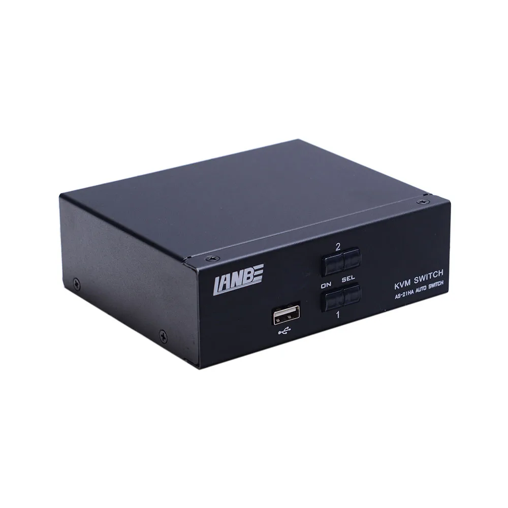 Professional R&D Center 4K@30fp Video Resolution Single Monitor 2 Port HDMI KVM Switch