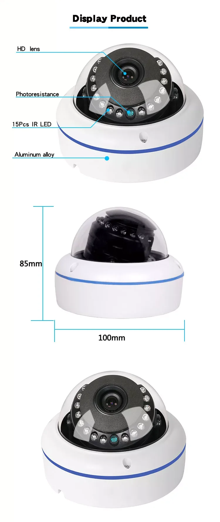 2.8 4 6 8mm Lens XM 4MP IP CCTV Camera Human Face Detection Support Audio Waterproof Metal Housing Dome Security IP POE Camera