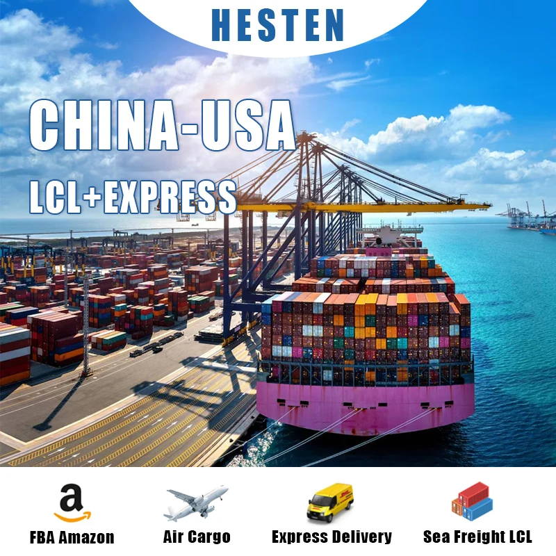 Sea Air UPS DHL FEDEX Express Shipping Agent China to United States Amazon FBA Door to Door Logistic Service Freight Forwarder