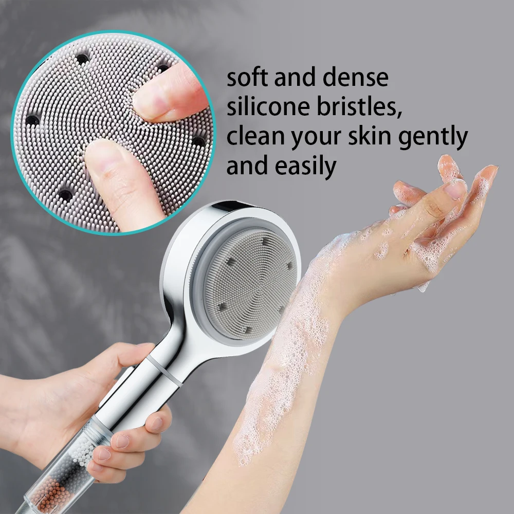 Button Select On off Back Massager Spray Filter Hand Shower with New 6 Functions