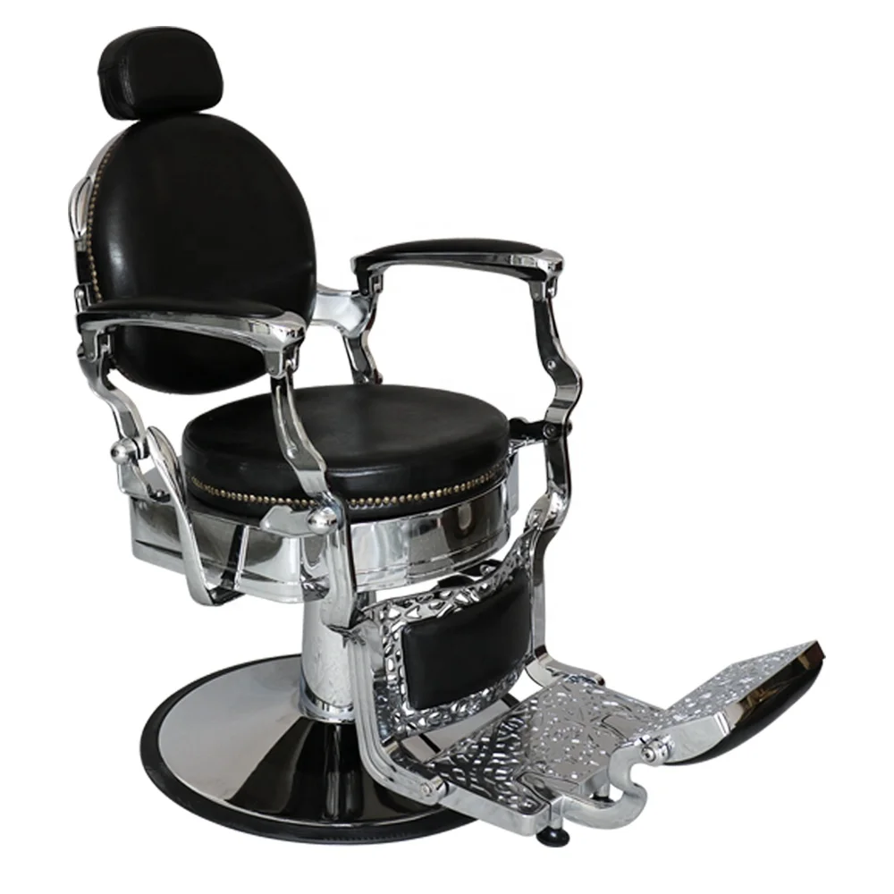 DTY винтажный гидравлический парикмахерский стул с откидывающейся спинкой для стрижки волос в салоне красоты