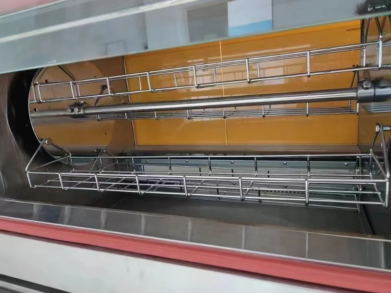 Kitchen Equipment Vertical Double Door Gas 2 To 9 Rods Commercial Roasted Chicken Rotisserie Machine Chicken Rotisserie Oven
