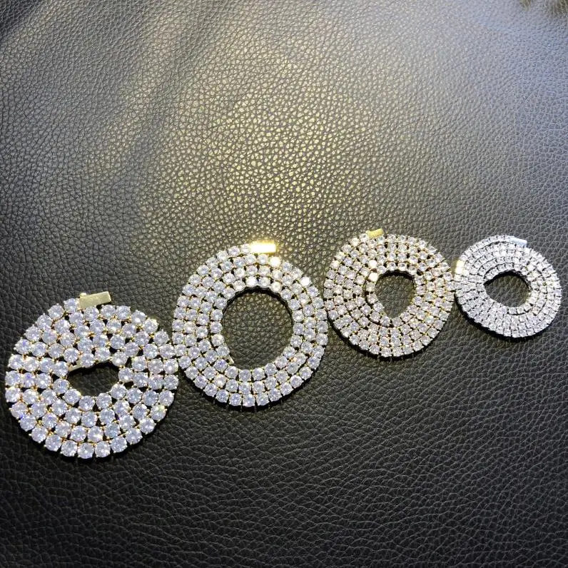 925 Pure Silver or Brass Factory Customized 3-6mm CZ Tennis Chain