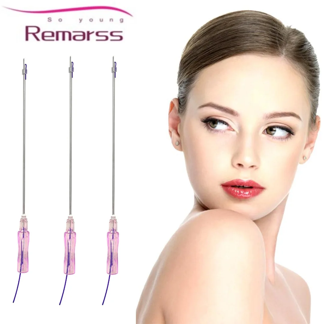 Лидер продаж 2022, игла cannula pdo pcl, подъем резьбы 4d 6d cog с зажимами