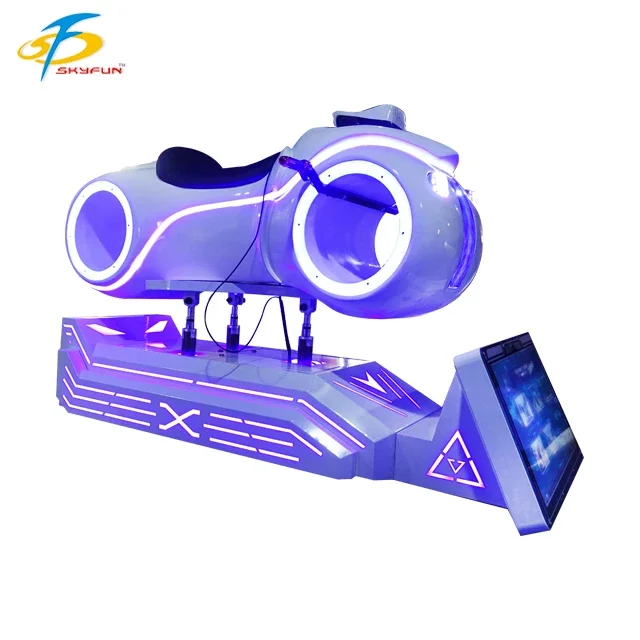 Virtual Reality VR Racing Simulator Motorcycle Motion Simulator VR 9D Car Racing Game Machine