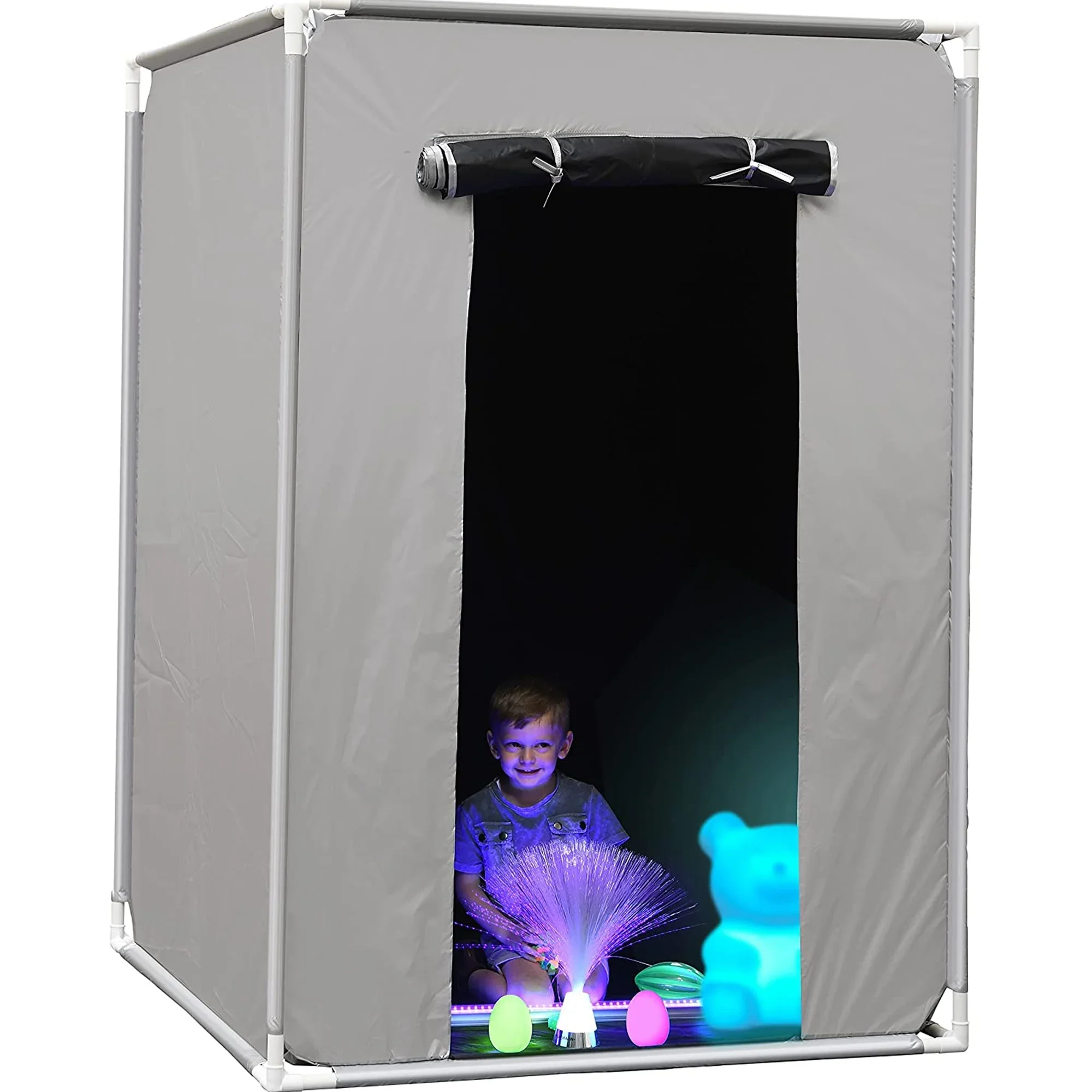 6Feet Easy Build ASD Autism Sensory Therapy Tent Kids Pop Up Folding Portable Teepee Blackout Calm Tent Baby Play Tent