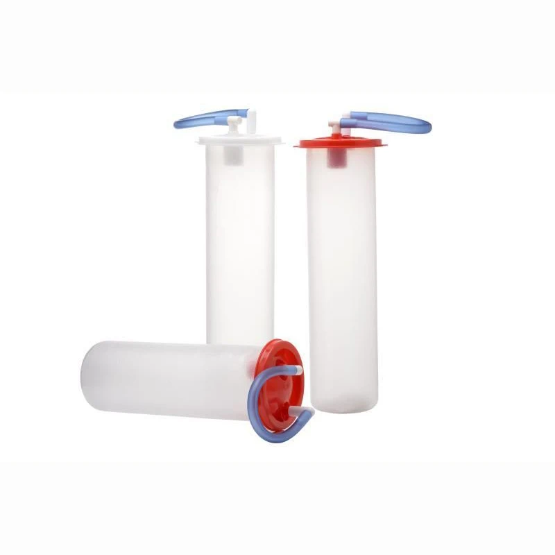 Green 1L 2L Pe Disposable Medical Use Suction Canister and Liners Bag With Safety Valve Filter