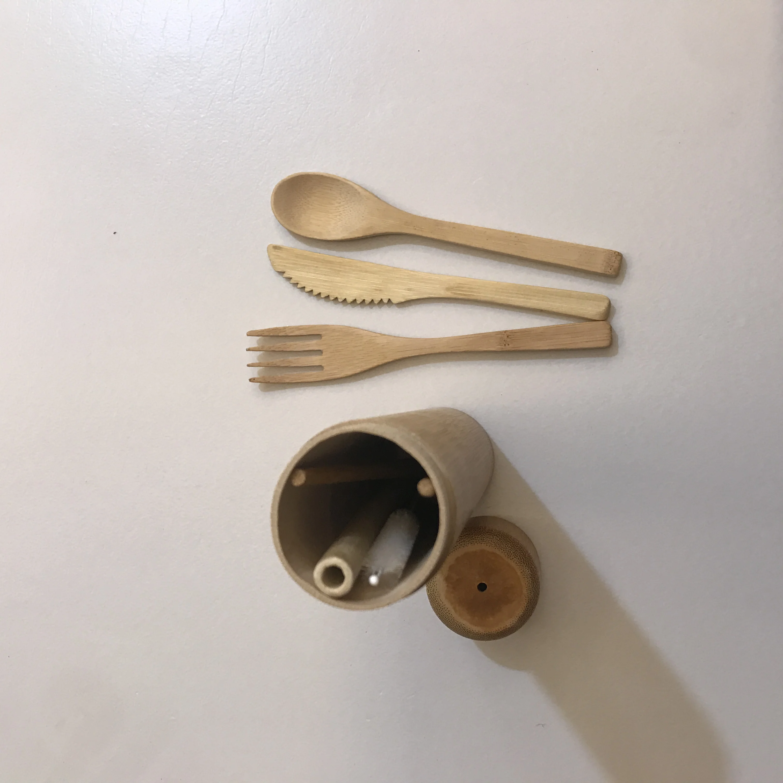 Dining tableware, bamboo tableware dinner ware set bamboo chopsticks and knife and spoon fork set