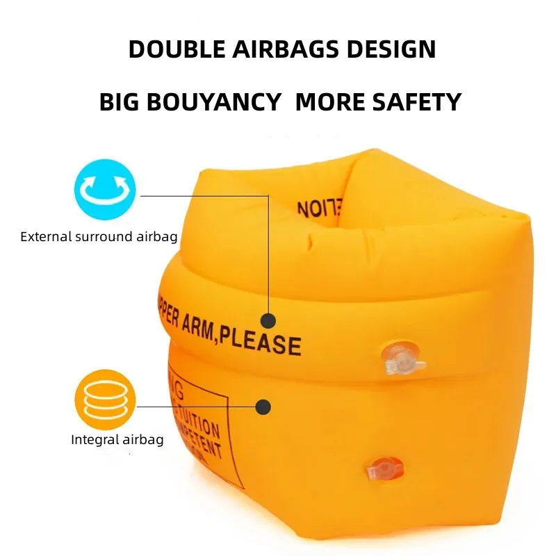 Baby inflatable swimming armbands swim ring  floating kids arm sleeve child safety foldable safety training