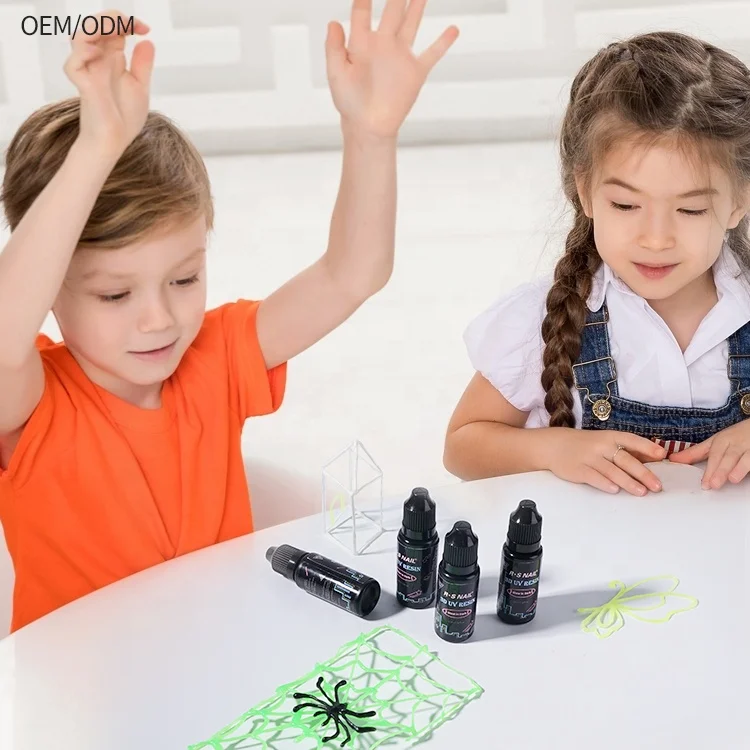 Светящаяся жидкость 3d УФ смола светящийся УФ-клей в темноте для Diy ювелирных изделий