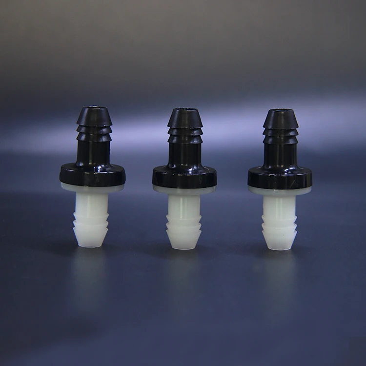 Plastic one way non-return miniature diaphragm check valve