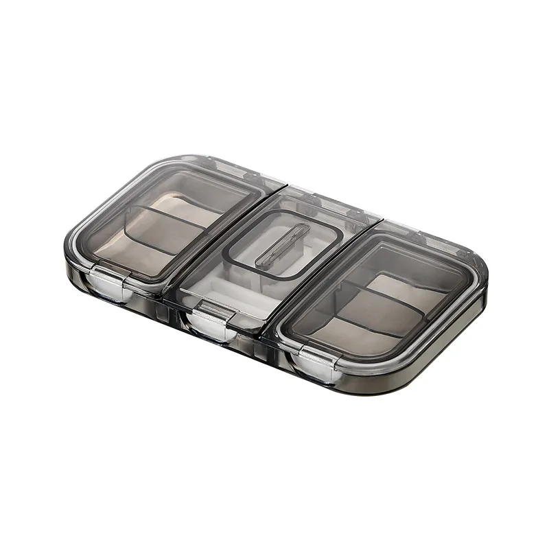 Portable PC Plastic Mini Pill Box RBP342 Easy-Taken Travel Case Popular Style for Pill Storage Organizer