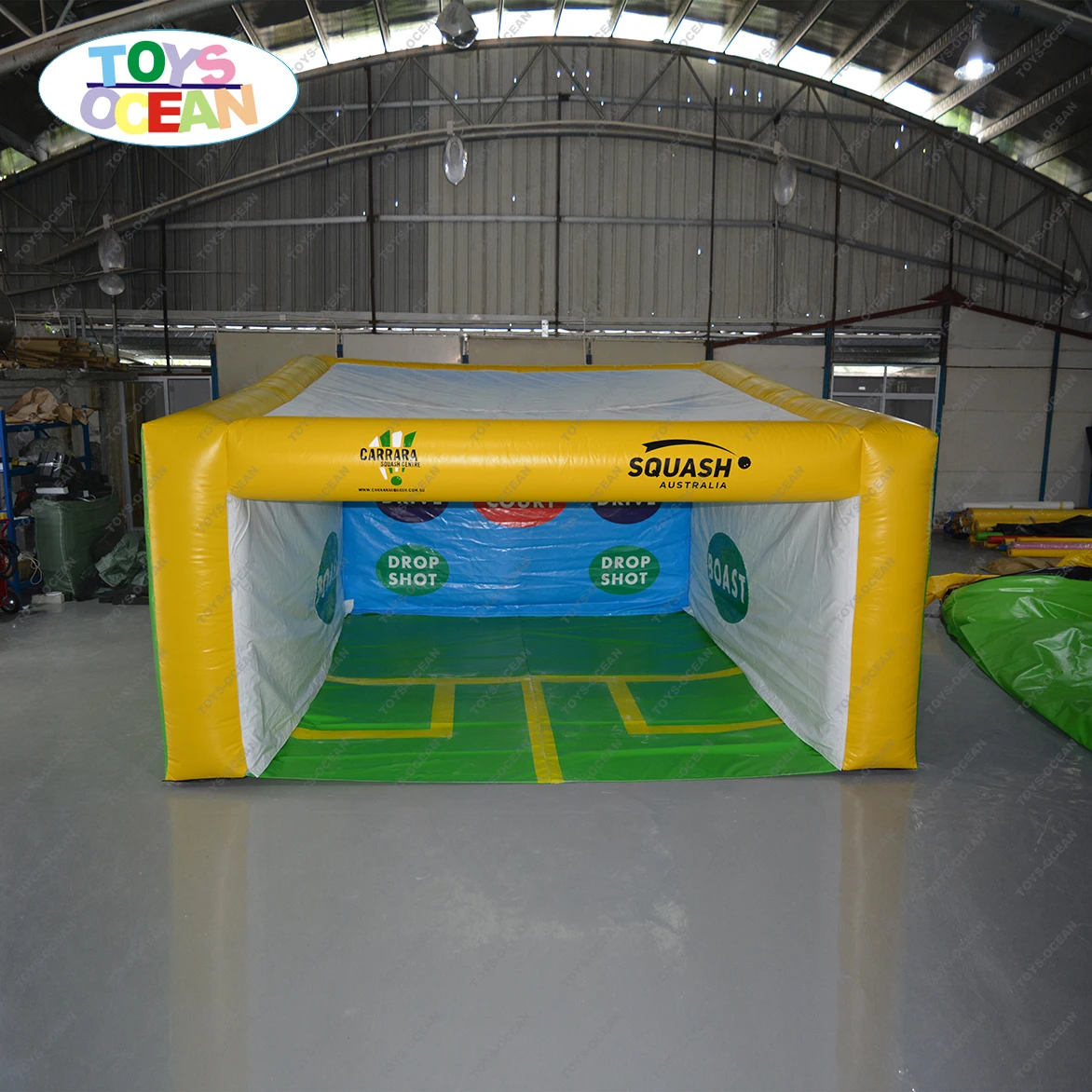 Inflatable squash court comes to Covenant Inflatable shooting game