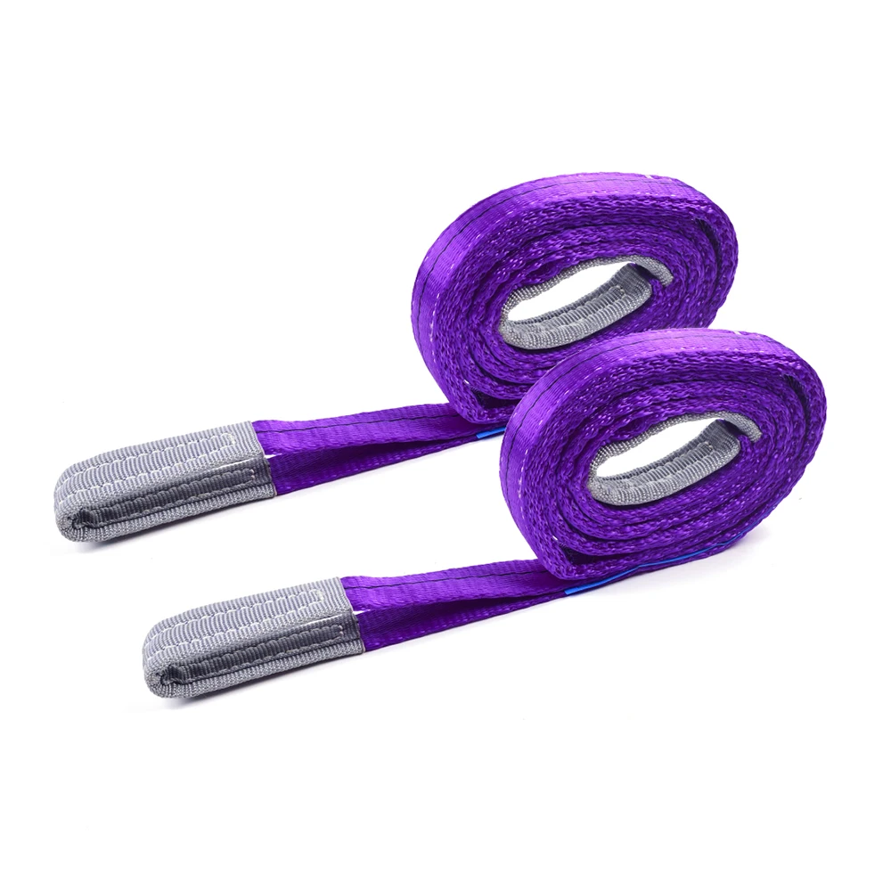 
7:1 30mm 1Ton Violet Purple to eye round manufacturer materials polyester webbing - lifting slings sling wire rope assembly 