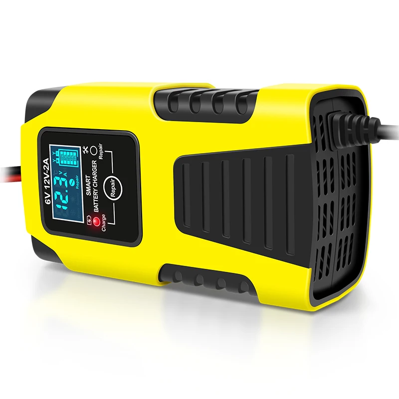 China Factory Bulk supply E-FAST Full Automatic Motorcycle Battery Charger 6V 12V 2A with Intelligent Pulse Repair tool