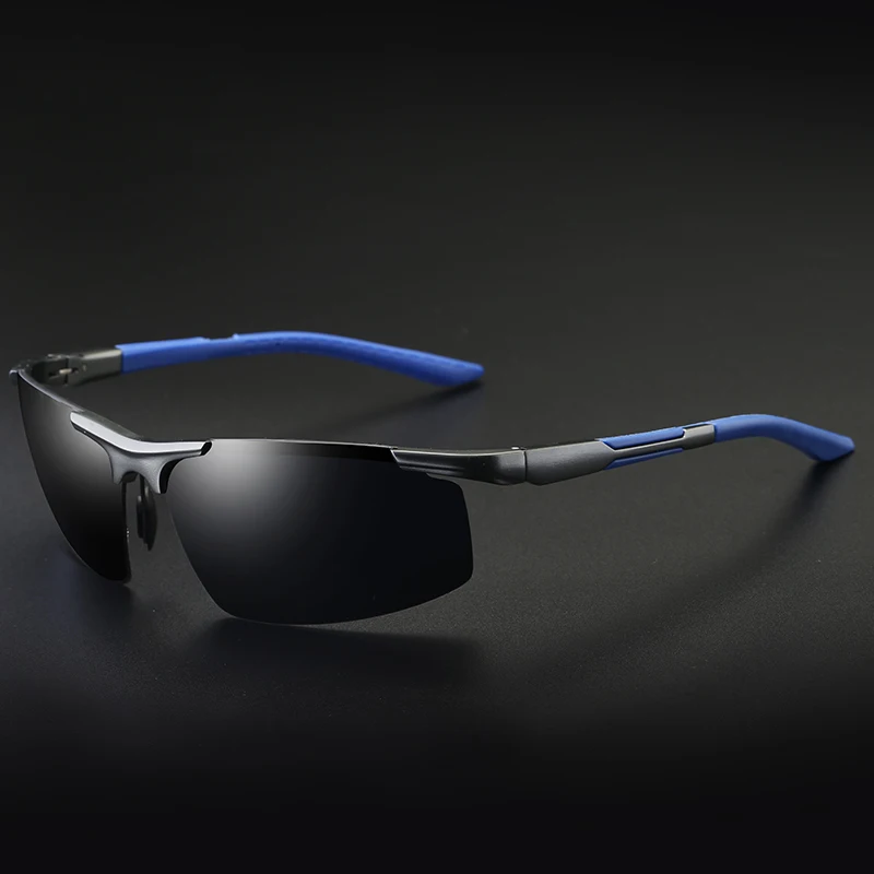 Солнцезащитные очки Мужские поляризационные, спортивные антибликовые, для вождения ночью, из алюминиево-магниевого сплава