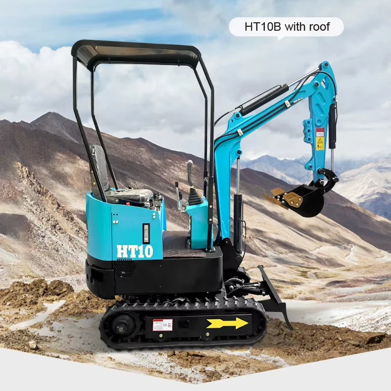 Hightop HT10B Mini Excavator  Crawler Excavator with CE EPA 1 ton Small Hydraulic Excavator