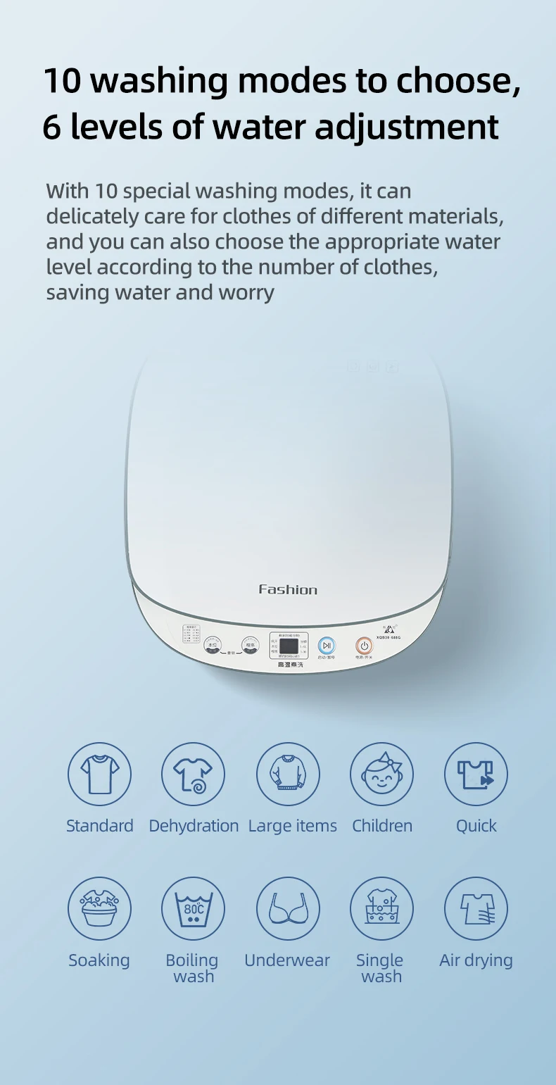 Mini Portable Washing Machine Mini Single Tub Washing Machine Electric Washing  Machines