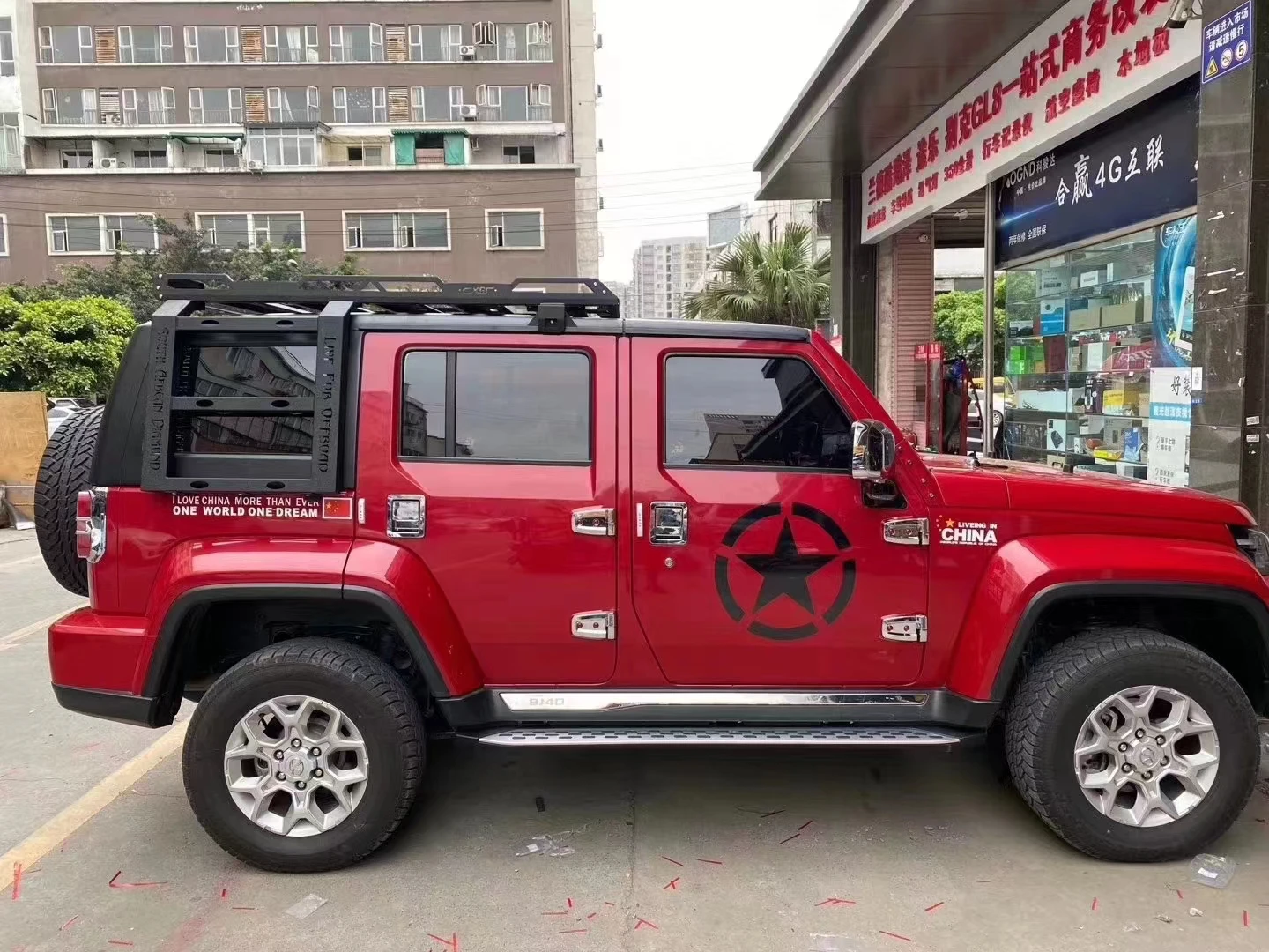 MANx4 Roof Rack Luggage Basket Cargo Carrier For Jeep Wrangler JK