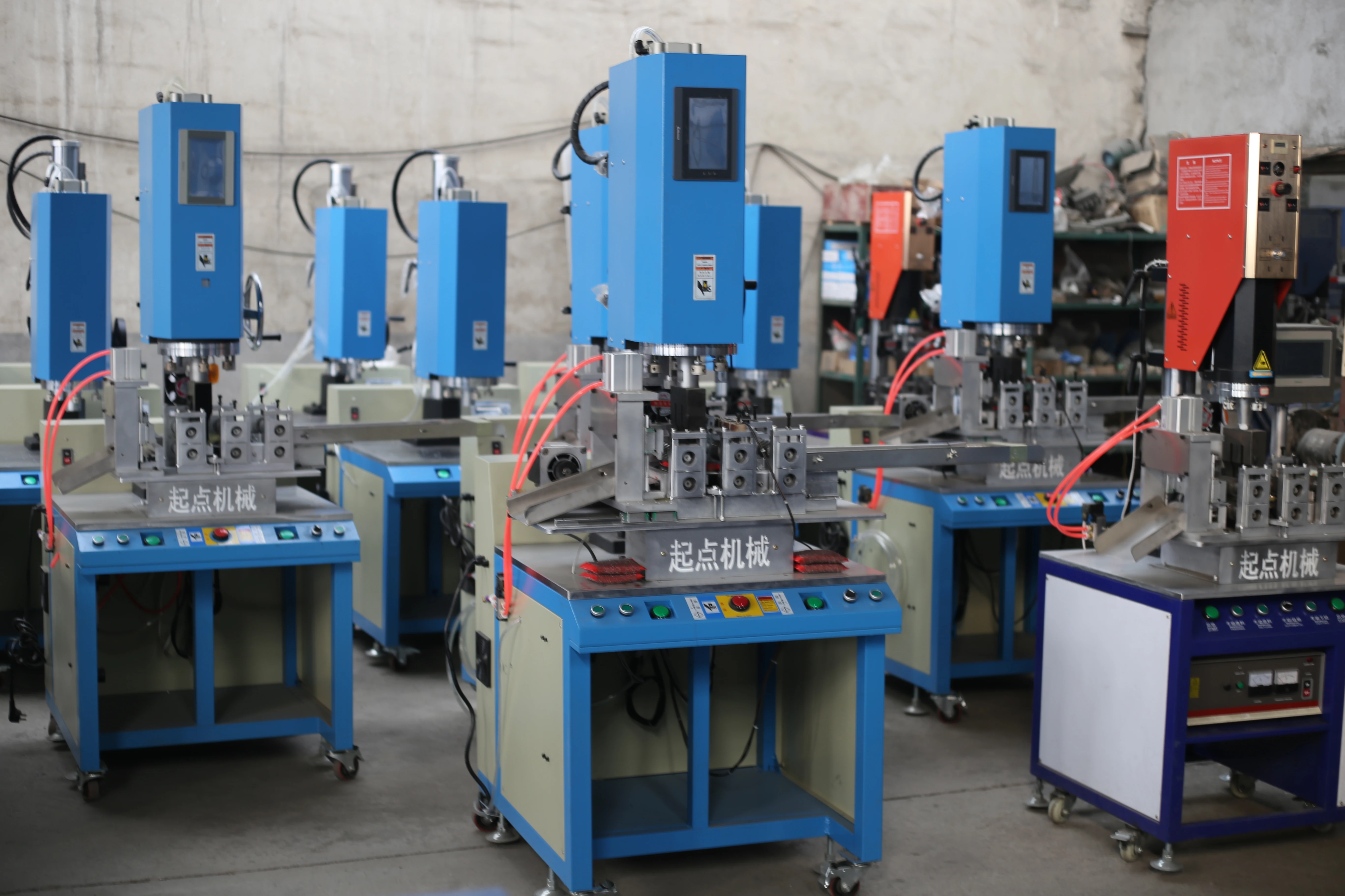 automatic scrub cloth feeding  machine sponge pad wire weaving machine ultrasonic welding machine