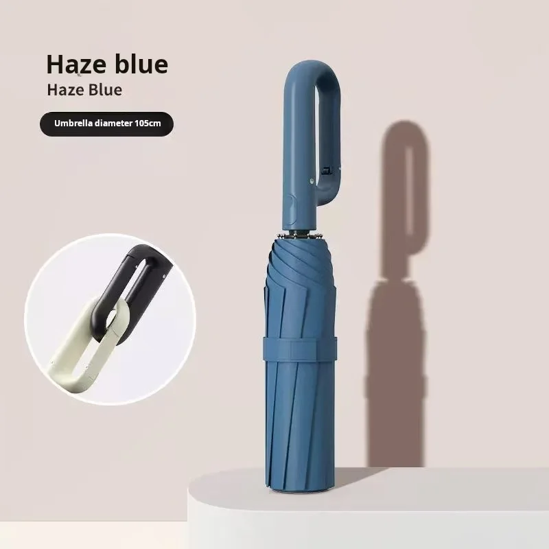 Automatic Umbrella, Creative Ring Buckle Windproof Reinforced Umbrella, Travel Essentials