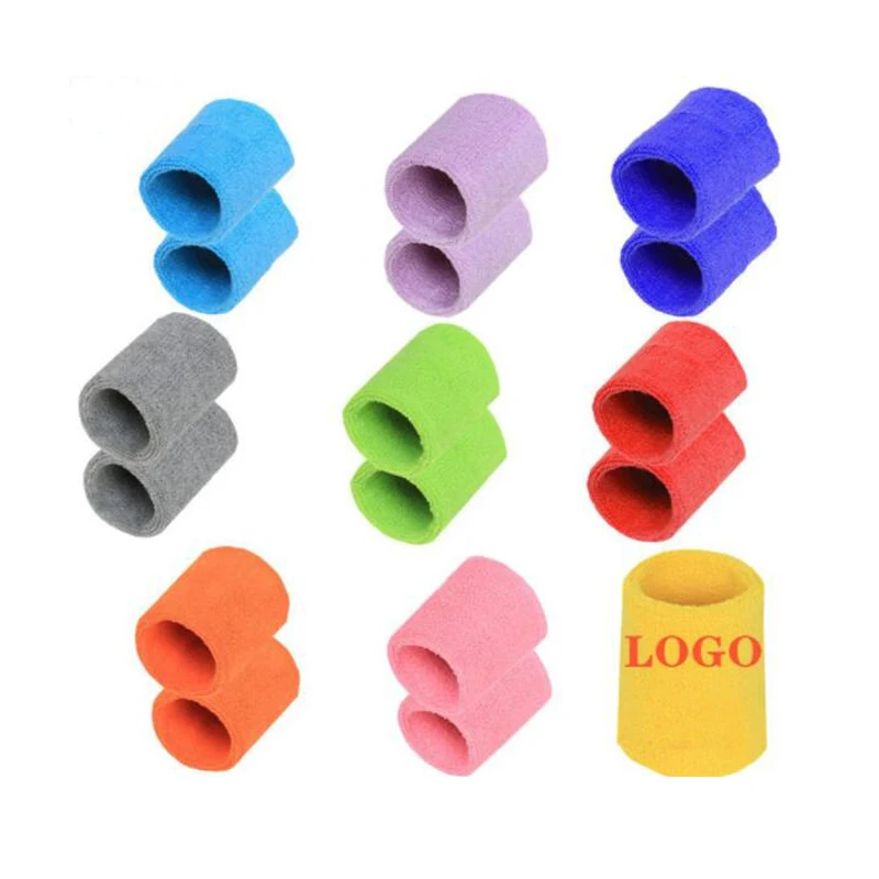 Amazon Hot Sale Promotional Gifts Sport Cotton Absorb Tennis Sweat Wrist Bands With Custom