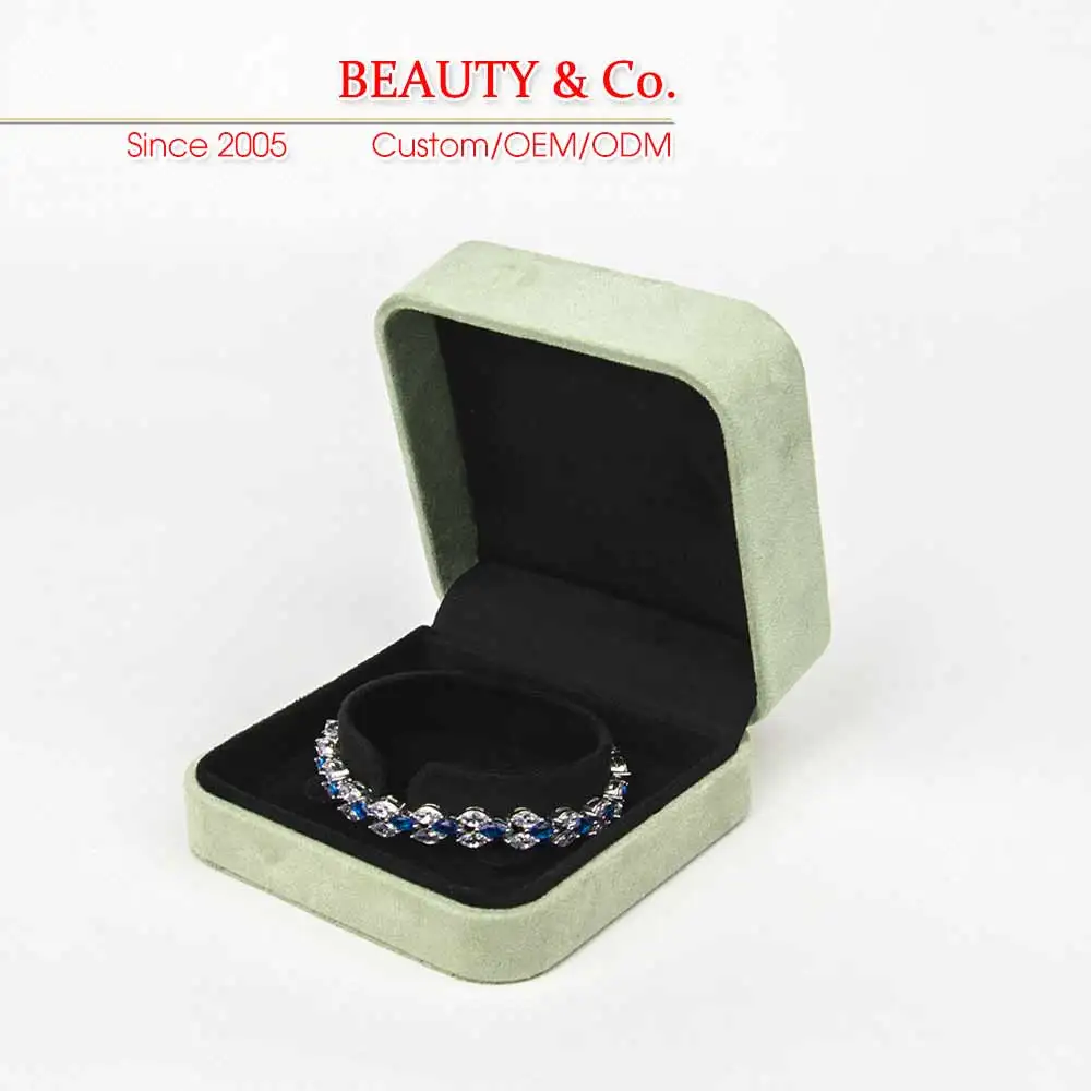 Wholesale Prod Suede Manufacturer OEM Western Ring Earring Jewellery Packaging For Business Plastic Jewelry Box